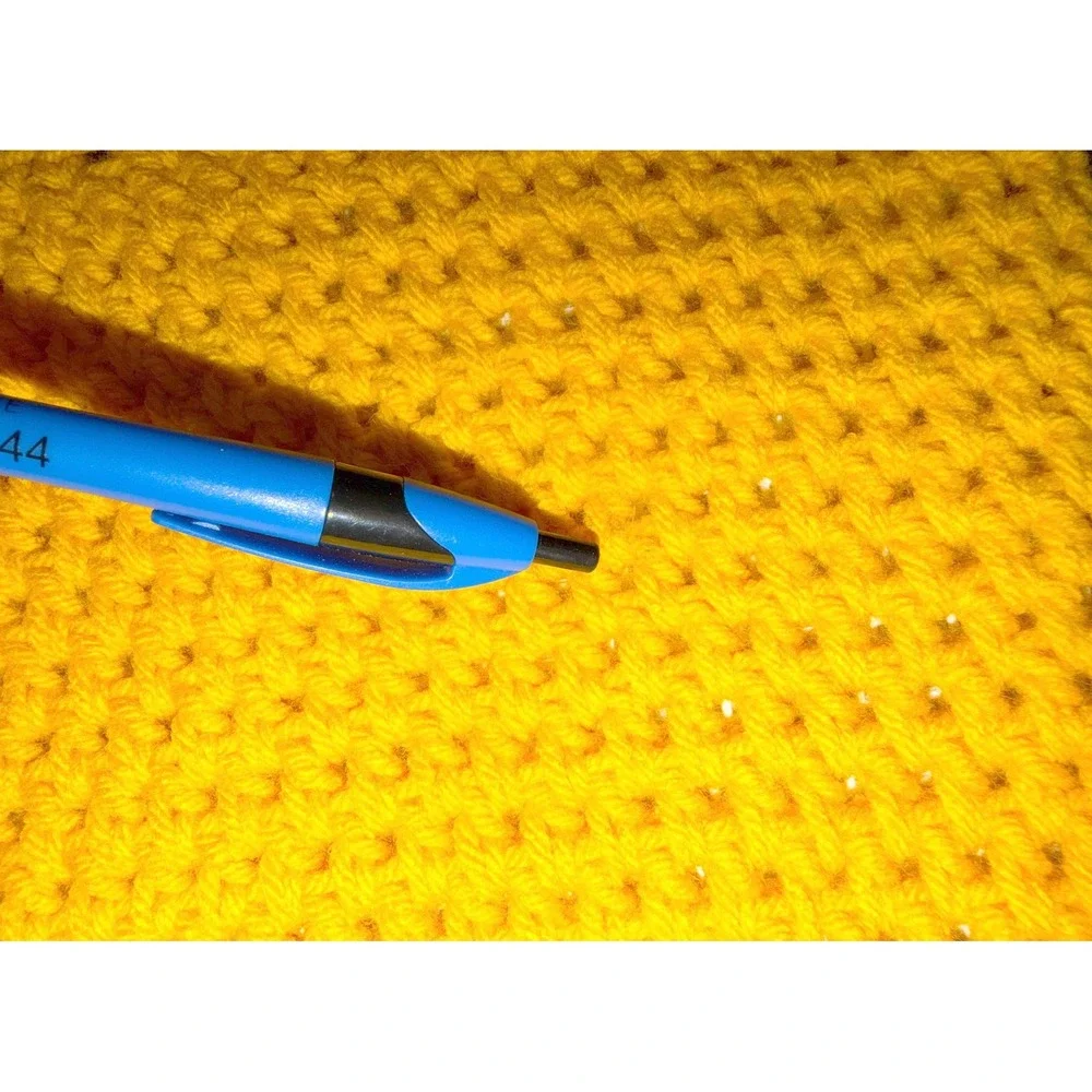 Handmade Crochet Zipper Bag Yellow Pink Flower Clutch Cosmetics Boho Cottagecore